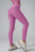 'Glynis' High Waist Sports Leggings - Celes Fashion